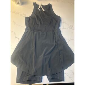 LULULEMON Nulux Running Dress 8" Graphite Grey SKORT SIZE 10